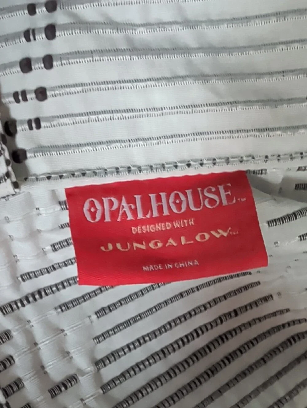 4 Opal House Limu Botanical Print Light Filtering Curtain Panels